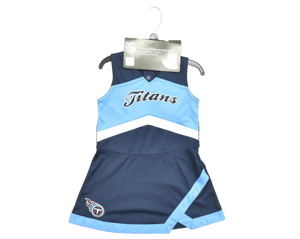 NFL Titans Kids Cheerleader Dress & Panty Set Size 4T Blue White $38 NWT